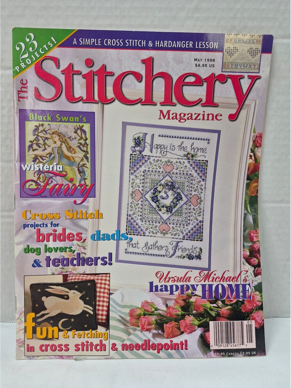 The Stitchery Magazine May 1998 Issue with Cross Stitch Patterns J273